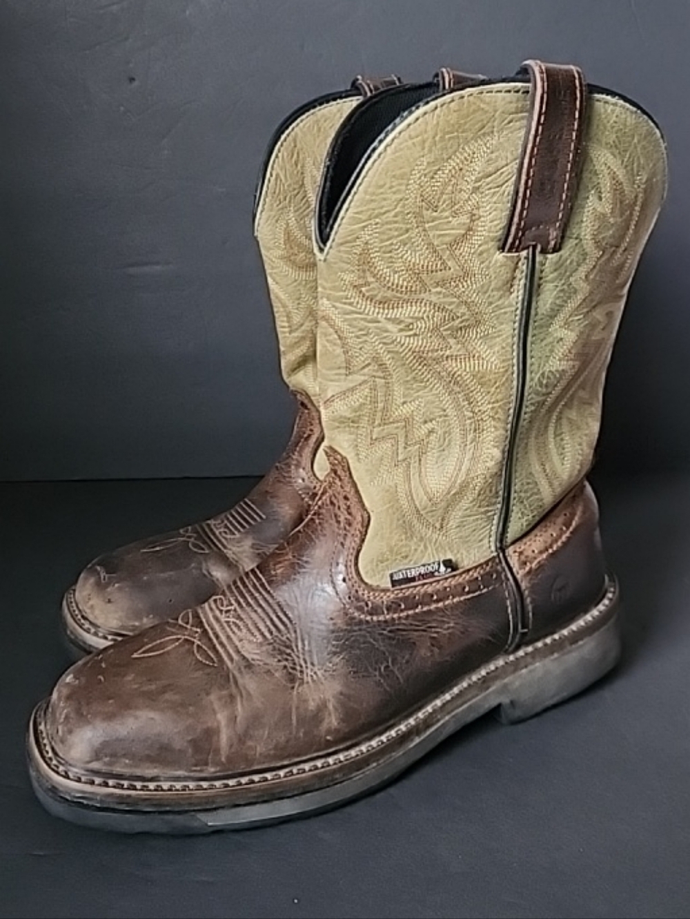 Wolverine Boots Mens Size 8M Rancher Steel Toe Waterproof Square Toe W10838